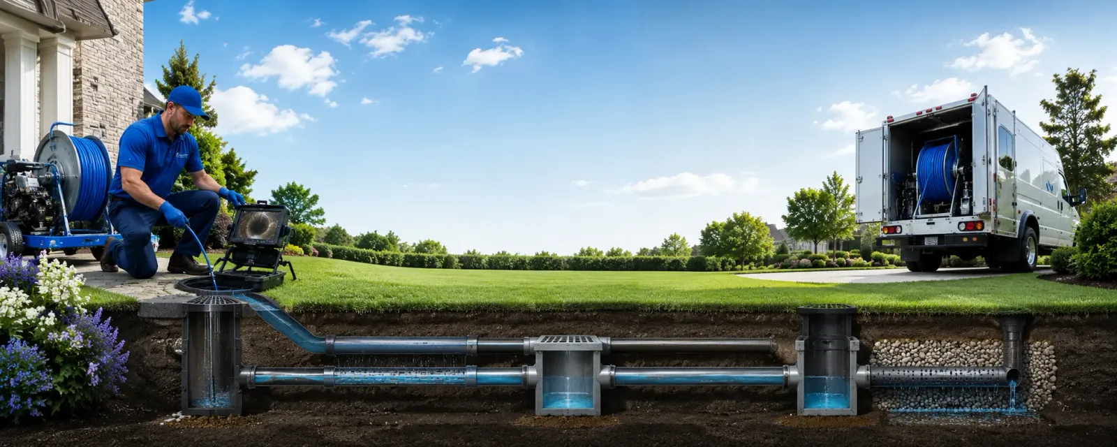Outdoor drain cleaning information for Warren, MI